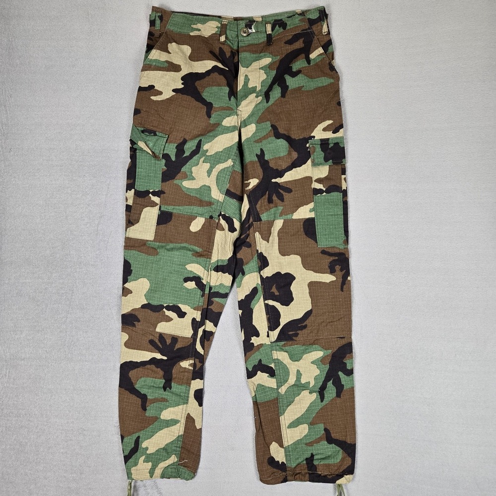 Rothco‎ BDU Cargo Pants Mens Small Reg Camo Green 100% Cotton Rip-Stop Gorpcore